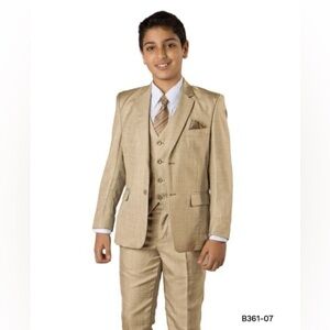 Stylish Tan Boys' Suit Set